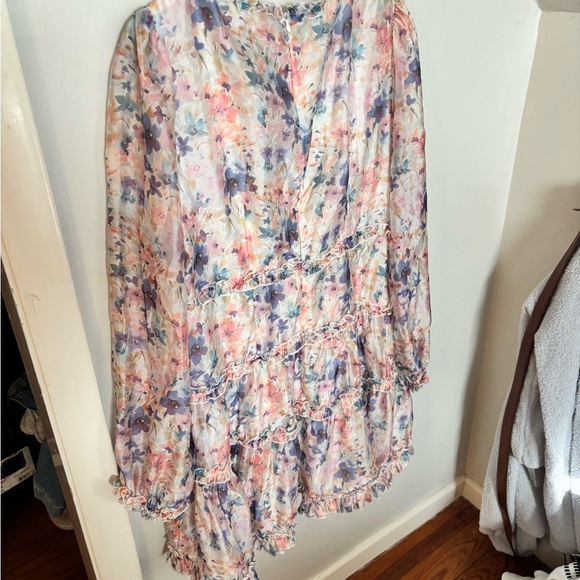Lulu's Multicolor Floral Ruffle Mini Dress - Picture 4 of 6